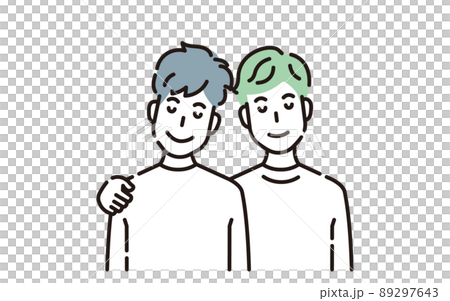 人物イラスト　線画 89297643