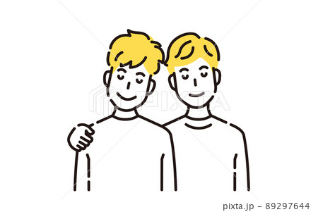 人物イラスト　線画 89297644