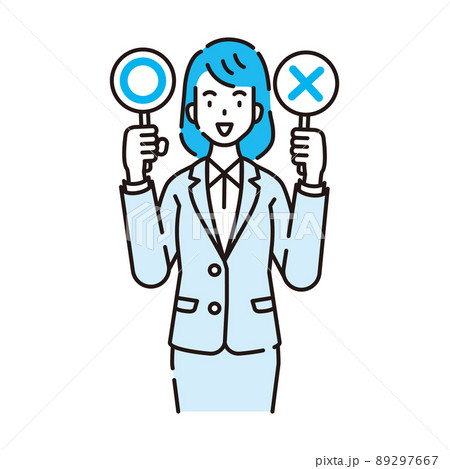 線画人物 89297667