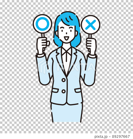 線画人物 89297667