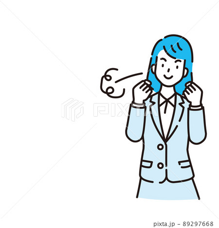 線画人物 89297668