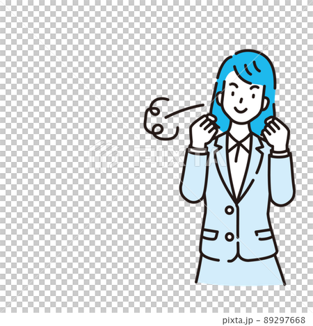 線画人物 89297668