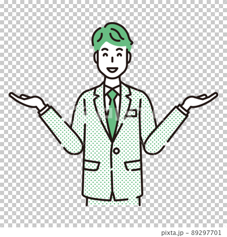 線画人物 89297701