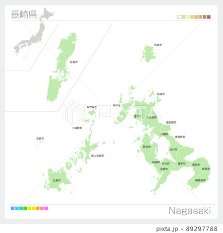 長崎県の地図イラスト フリー素材 を無料ダウンロード