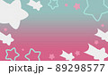 青とピンクの流れ星フレーム 89298577