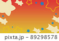 赤とオレンジの流れ星フレーム 89298578