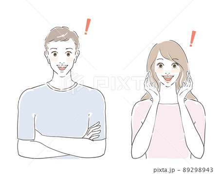 美しい男女カップル30代　嬉しい 89298943