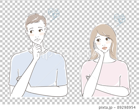 Beautiful male and female couple in their 30s 89298954