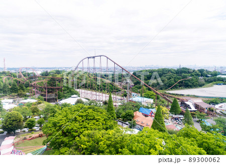 よみうりランド遊園地　大観覧車からの眺め　バンデッド　ジェットコースター　東京都稲城市 89300062