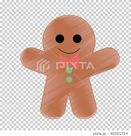 クリスマスイラスト　鉛筆画風　アイスクッキー 89301724