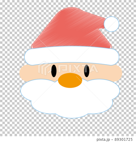 クリスマスイラスト　鉛筆画風　サンタクロース 89301725