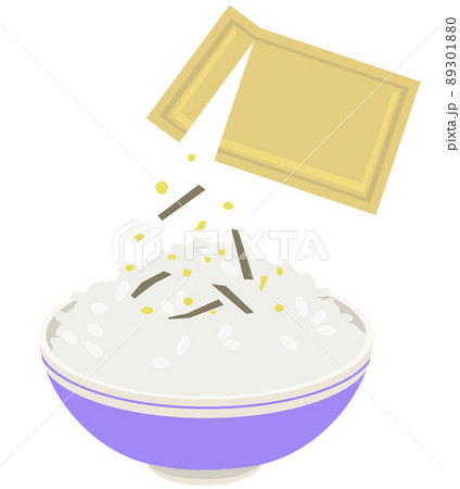 のりたまふりかけご飯のイラスト素材 [893018…