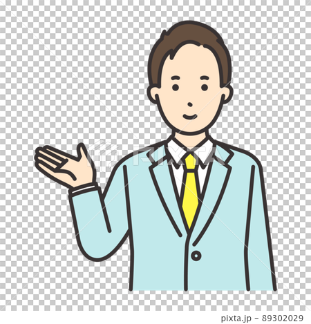 Male office worker pose guidance 89302029