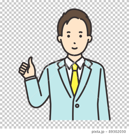 Male office worker pose good 89302030