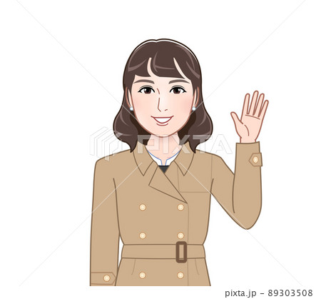 コートを着たおしゃれな女性 コートを着たおしゃれな女性 89303508