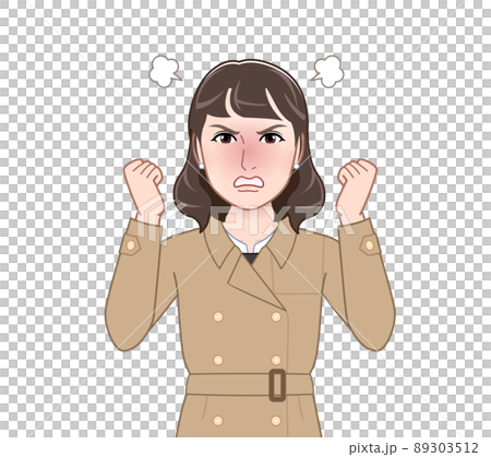 コートを着たおしゃれな女性 89303512