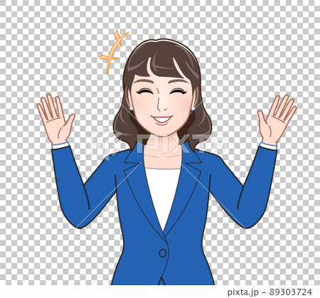 Fashionable woman in a suit 89303724