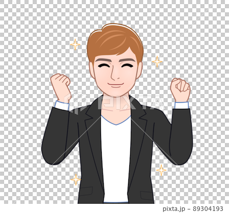 スーツを着た茶色い髪の男性 スーツを着た茶色い髪の男性 89304193