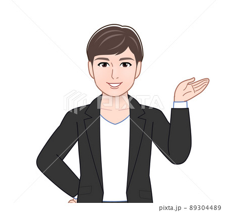 スーツを着た若手の男性 89304489
