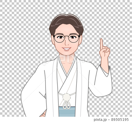Young handsome man in kimono Young handsome man in kimono 89305195