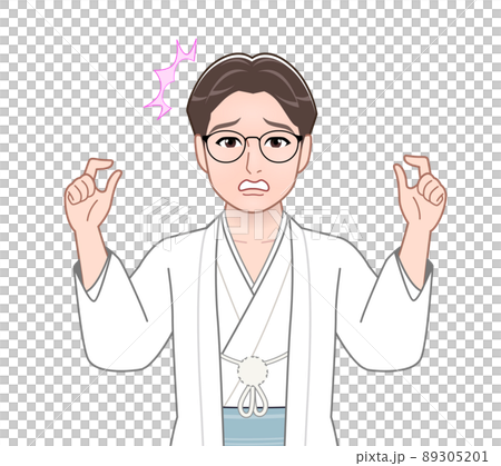 和服的年輕英俊的人 89305201