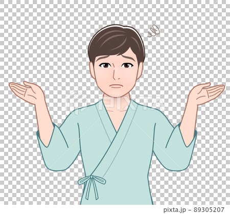 和服的年輕英俊的人 89305207