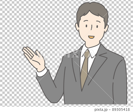 A man in a suit to introduce 89305418