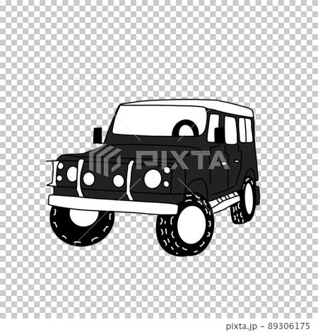 4WD車　キャンプ　黒 89306175