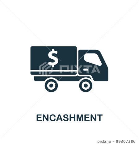 Encashment icon. Monochrome simple Banking icon for templates, web design and infographics Encashment icon. Monochrome simple Banking icon for templates, web design and infographics 89307286