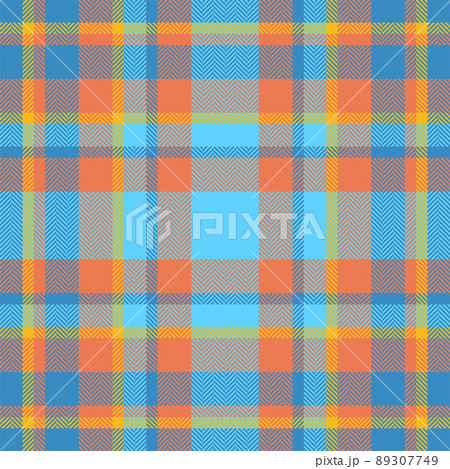 Plaid check pattern. Seamless fabric texture. Tartan textile print. Plaid check pattern. Seamless fabric texture. Tartan textile print. 89307749