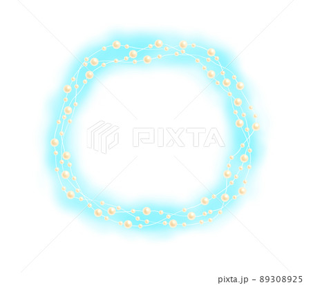 テグスパール（クリーム色）　フレーム　ふんわり水色 89308925