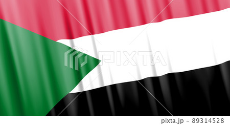 Wavy vector flag of Sudan Wavy vector flag of Sudan 89314528