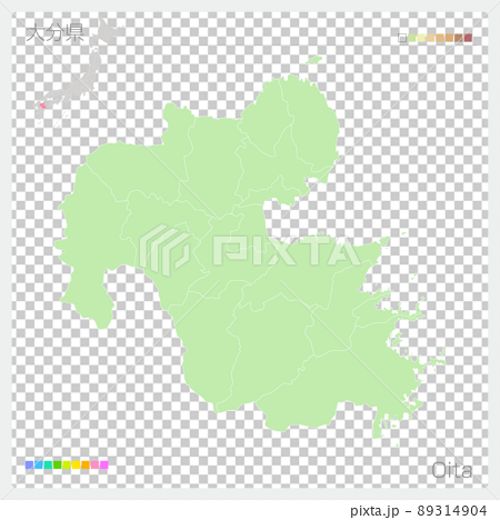 大分県・Oita Map 89314904