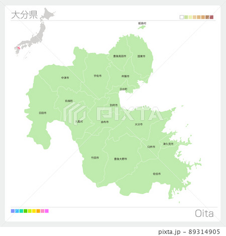 大分県・Oita Map 89314905