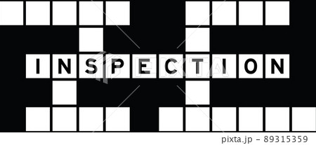 Alphabet letter in word inspection on crossword puzzle background Alphabet letter in word inspection on crossword puzzle background 89315359
