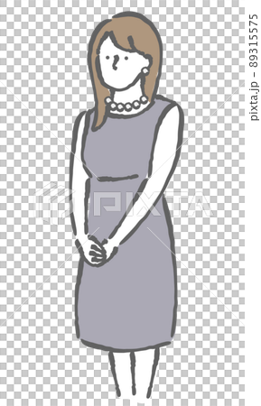 婚禮儀式場合衣服插圖婦女 89315575