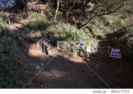 六甲山登山道 魚屋道のう回路表示 有馬温泉側 六甲山登山道 魚屋道のう回路表示 有馬温泉側 89317705