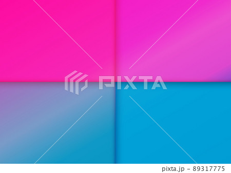 Abstract vector geometric overlap on blue and pink color design background. illustration vector design Abstract vector geometric overlap on blue and pink color design background. illustration vector design 89317775