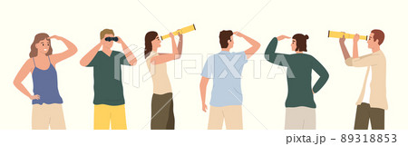 People Looking Into Distance People Looking Into Distance 89318853