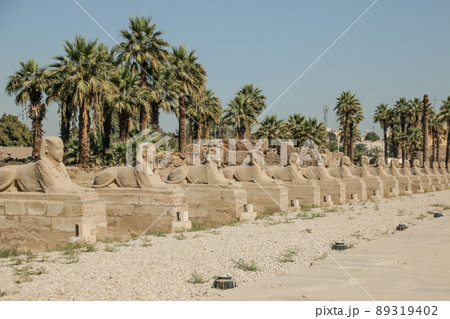 Ruins of the Egyptian Karnak Temple, the largest open-air museum in Luxor 89319402