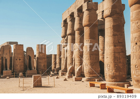 Ruins of the Egyptian Karnak Temple, the largest open-air museum in Luxor Ruins of the Egyptian Karnak Temple, the largest open-air museum in Luxor 89319409