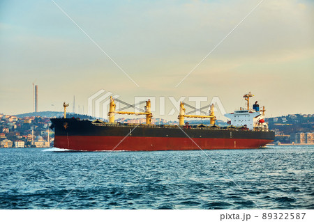 Bulk carrier in Bosphorus Strait, Istanbul, Turkey Bulk carrier in Bosphorus Strait, Istanbul, Turkey 89322587