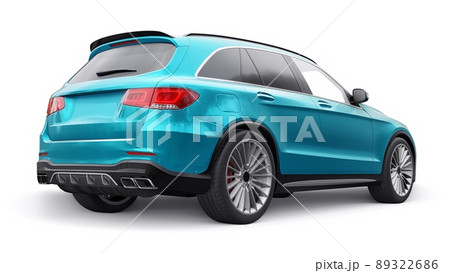 An expensive, ultra-fast sports SUV car for exciting driving in the city, on the highway and on the race track. 3D model of a blue car on a white isolated background. 3d rendering. An expensive, ultra-fast sports SUV car for exciting driving in the city, on the highway and on the race track. 3D model of a blue car on a white isolated background. 3d rendering. 89322686