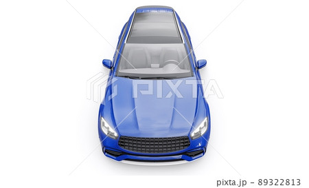 An expensive, ultra-fast sports SUV car for exciting driving in the city, on the highway and on the race track. 3D model of a blue car on a white isolated background. 3d rendering. An expensive, ultra-fast sports SUV car for exciting driving in the city, on the highway and on the race track. 3D model of a blue car on a white isolated background. 3d rendering. 89322813