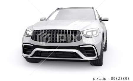 An expensive, ultra-fast sports SUV car for exciting driving in the city, on the highway and on the race track. 3D model of a white car on a white isolated background. 3d rendering. An expensive, ultra-fast sports SUV car for exciting driving in the city, on the highway and on the race track. 3D model of a white car on a white isolated background. 3d rendering. 89323393