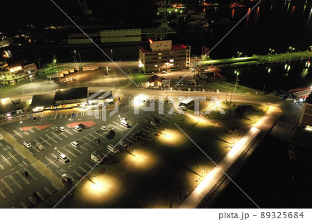 道の駅「八幡浜みなっと」夜景の空撮 89325684