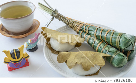ちまきと柏餅｜端午の節句イメージ 89326186