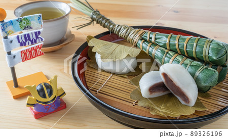 ちまきと柏餅｜端午の節句イメージ 89326196