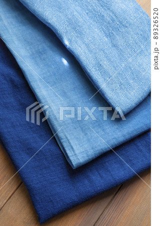 【藍染イメージ】藍染の布地 【藍染イメージ】藍染の布地 89326520