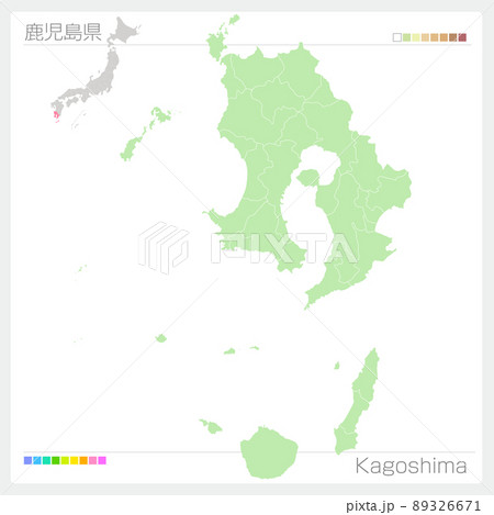鹿児島県・Kagoshima Map 89326671